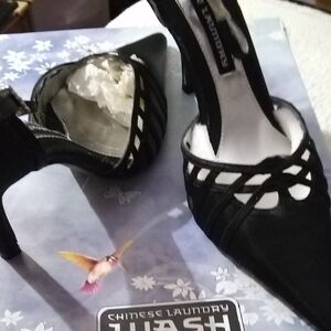 Chinese Laundry Black Strappy Heels